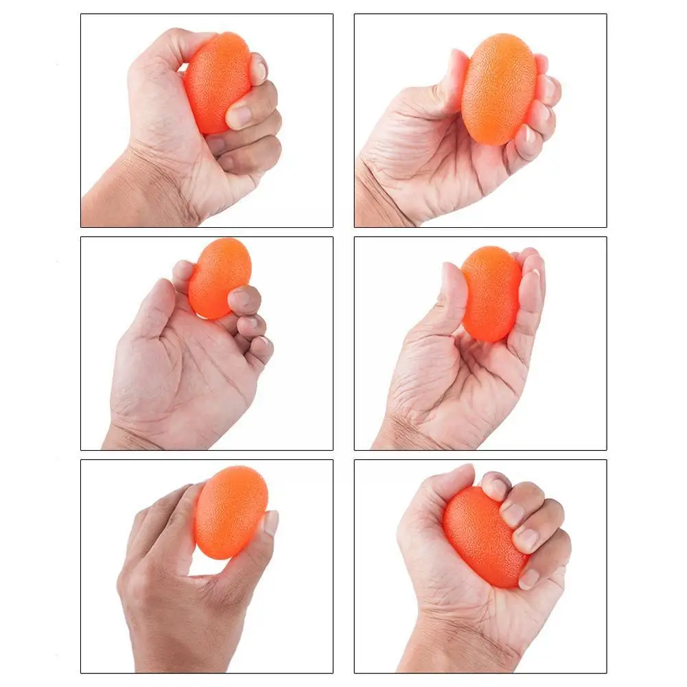 

Hand Gripper Silicone Gel Grip Ball Exercise Hand Grip Exerciser Finger Energy Wrist Stress Strength Ball Relief Trainer S6X5