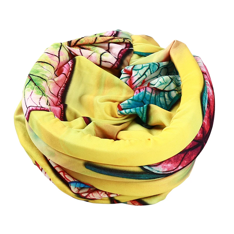 Классический цветочный принт мусульманский хиджаб шарф для женщин длинные