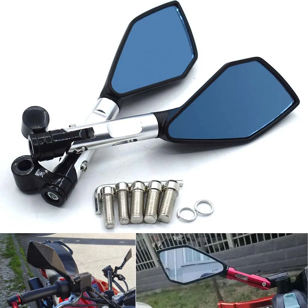 Универсальный ЧПУ Алюминиевый сплав голубое стекло зеркало заднего вида боковое