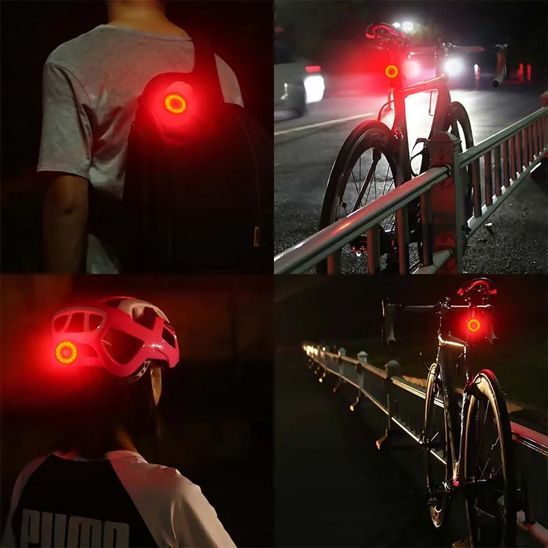 

Mini LED Bicycle Tail Light Usb Chargeable Bike Rear Lights IPX5 Waterproof Safety Warning Cycling Light Helmet Backpack Lamp