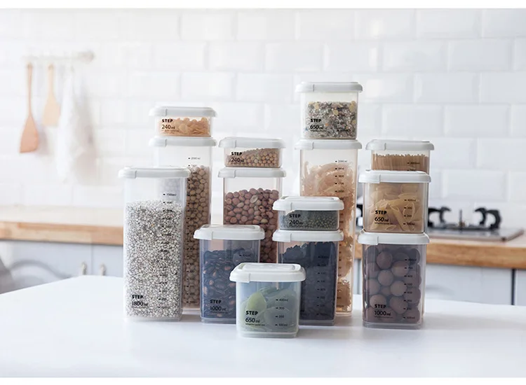 Герметичная банка прозрачная утолщенная пластиковая герметичная с чехлом