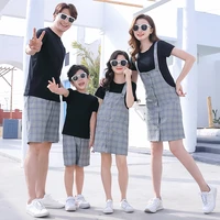 fashion couples clothes mommy and me family look outfits dad son summer t shirtshort set brother sister matching outfit clothes