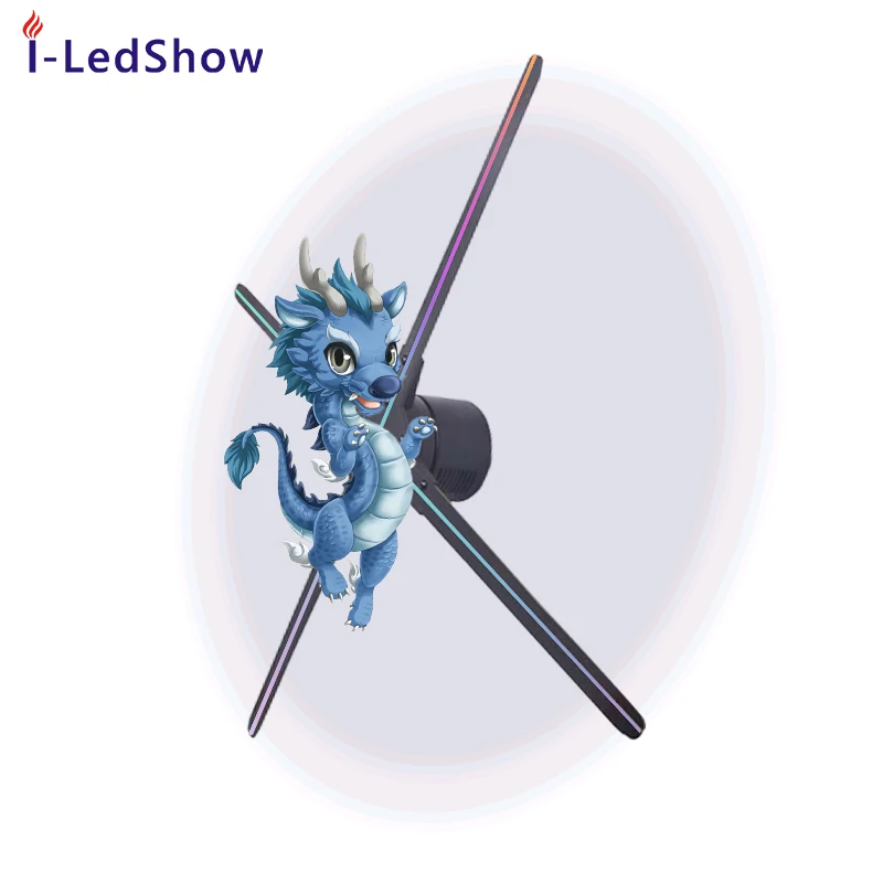 3D Hologram Fan Light with Wifi Control Advertising Display LED Holographic Imaging for Advertisement | Освещение
