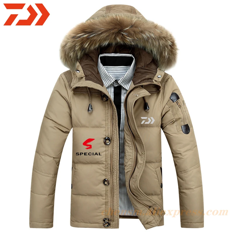 

Daiwa 2021 New Fishing Jacket Men Winter Thickening Fleece Fishing Shirt Thick Camping Outdoor Clothing Hiking Jacket