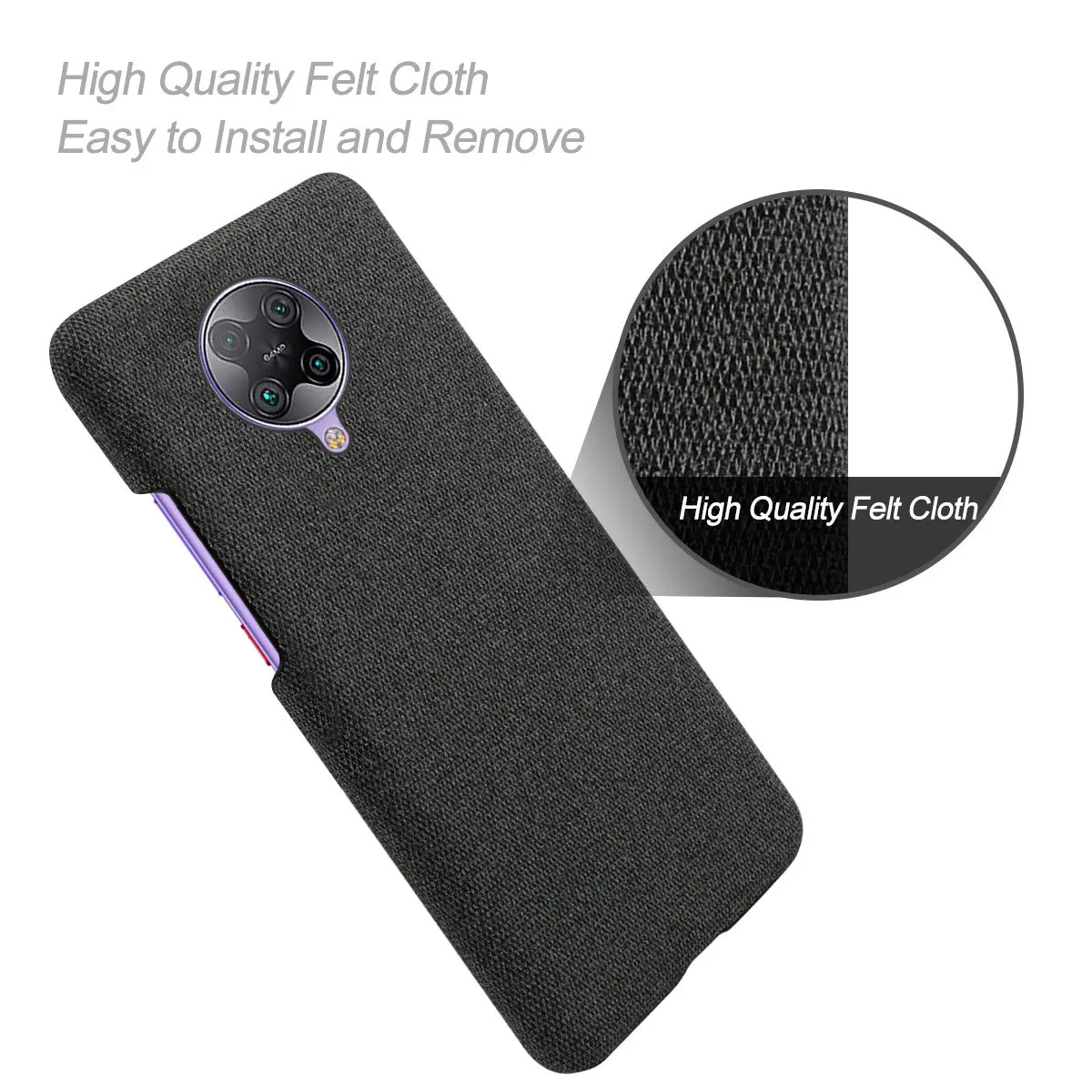 

Suitable for Redmi K30PRO mobile phone case Xiaomi Redmi K30 Pro anti-fall protective cover Simple cloth pattern leather case