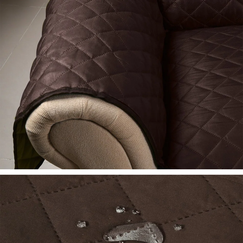 

Sofa Slipcover Reversible Sofa Cover Water Resistant Couch Cover Furniture Protector With Elastic Straps For Pets Dog Cat Kids