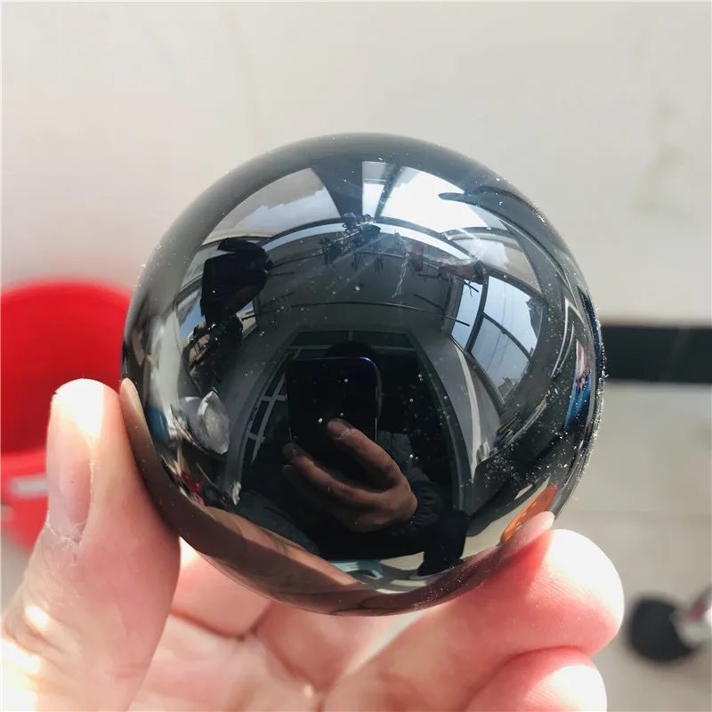 40-100 мм натуральный черный обсидиановый шар Большой Хрустальный Целебный Камень |