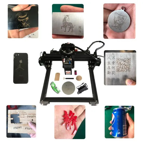 Заводская цена DIY портативный лазерный гравировальный режущий станок мини для