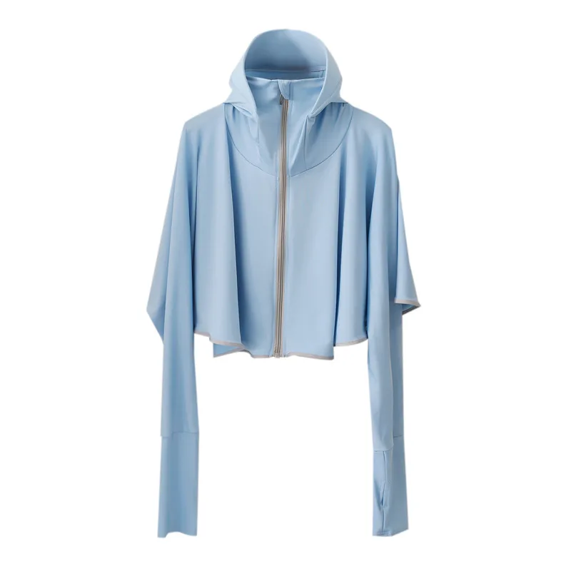 

2021 summer new ice silk sunscreen shirt thin sunscreen suit UV shawl jacket