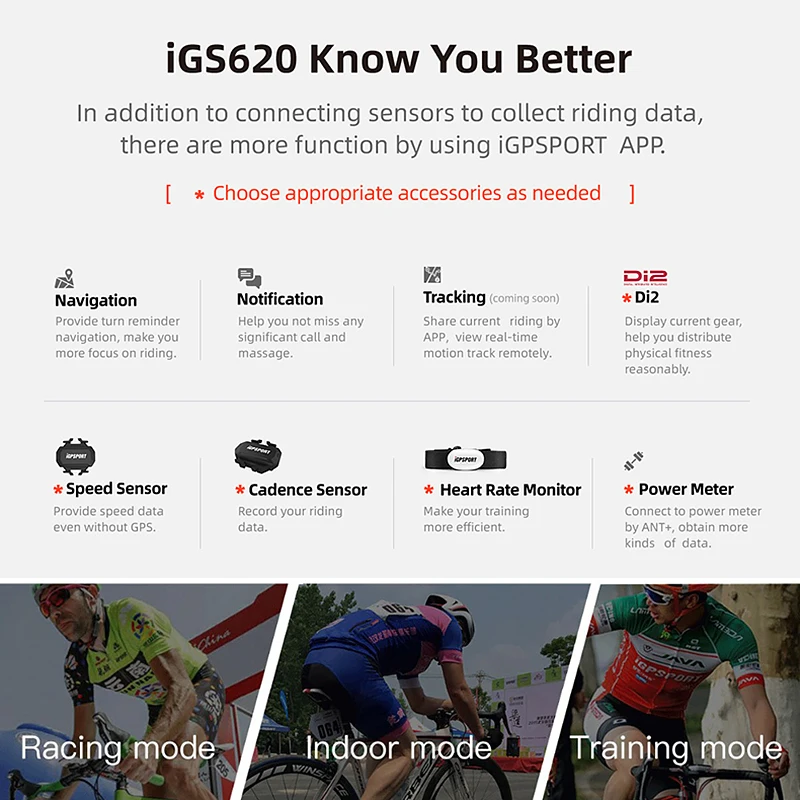 I GPS порт iGS620 Беспроводной велосипедный компьютер велосипедная Карта Навигация