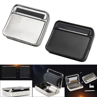 new 70mm78mm stainless steel metal automatic cigarette tobacco smoking rolling machine roller box cigarette accessories case