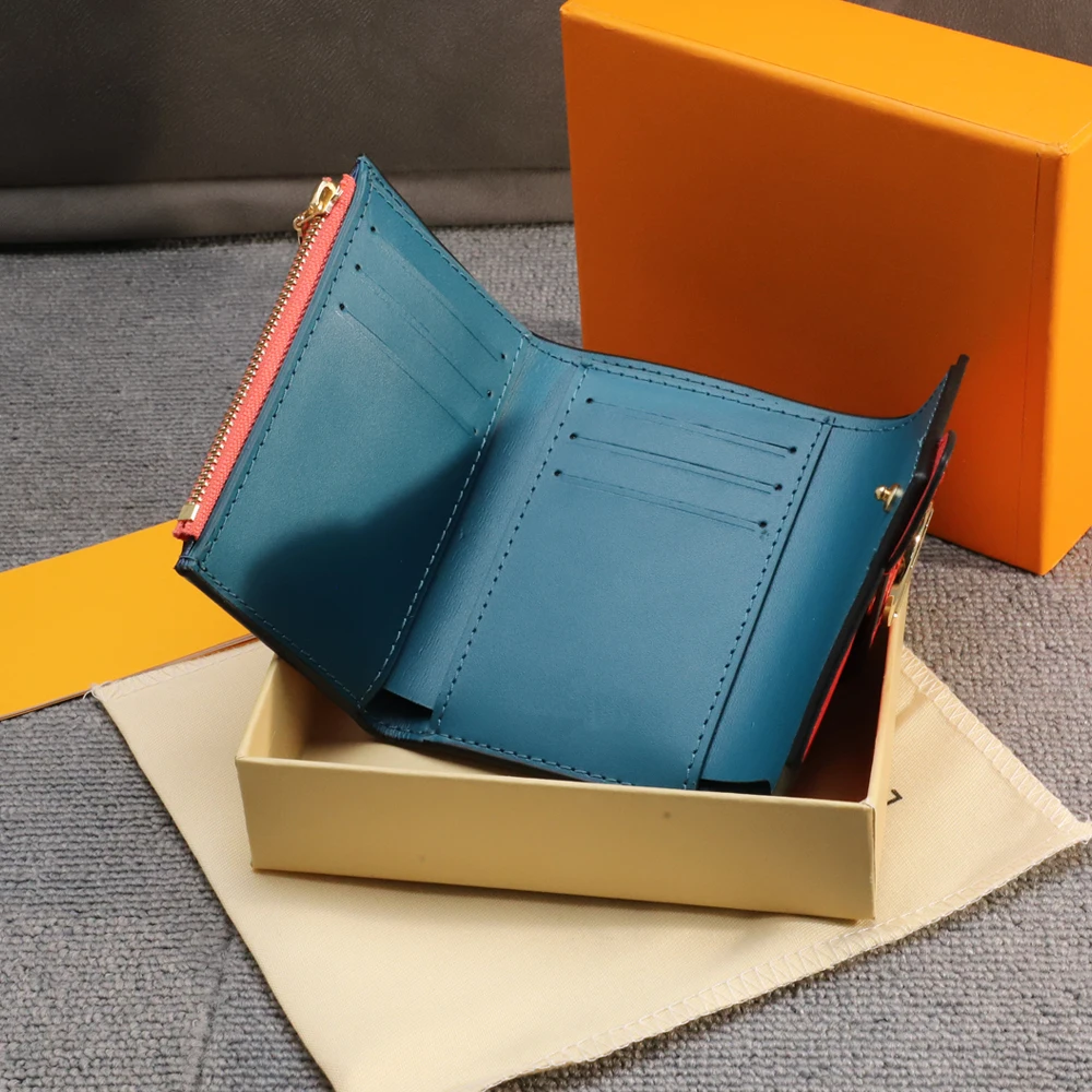 Быстрая доставка складные кошельки из 100% натуральной кожи Женский кошелек