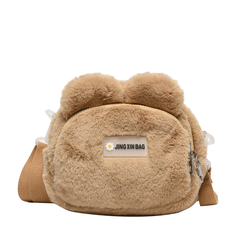 

Girl Cute Plush Crossbody Bags Female Autumn Winter Luxury Bags Women Mini Personality Shoulder Bags Messenger Sac A Main