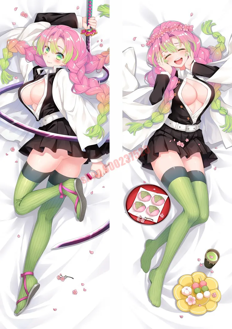 

original, animation Demon Slayer Blade-Ganlu Temple Mili (1) pattern, sexy girl 3D double sided throw pillow / pillow case