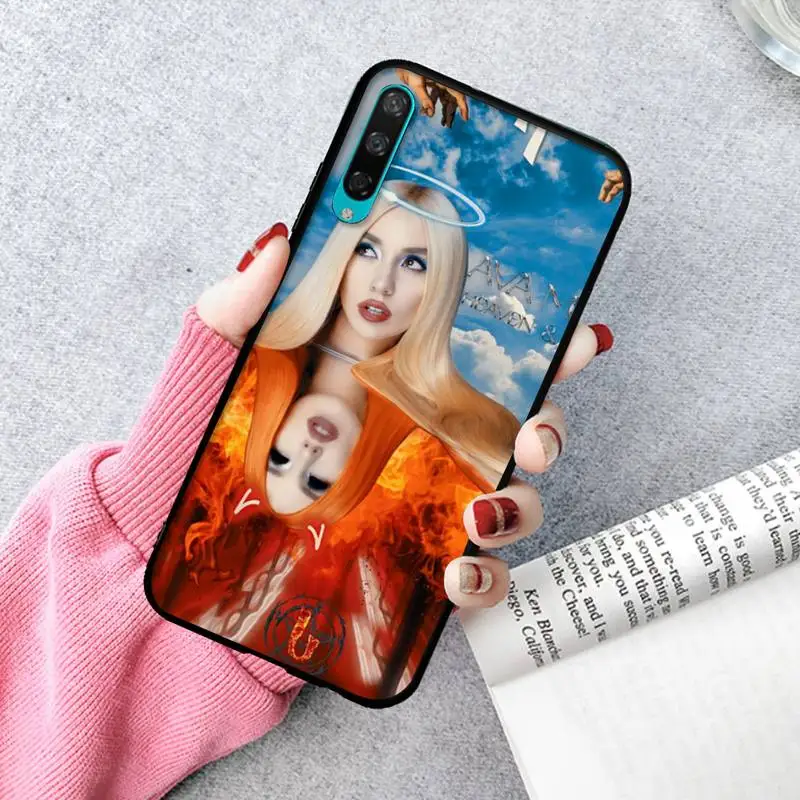 

Black Soft Silicone Ava Max Phone Case For Huawei P20 30 40 Pro Mate 20x 30 40 Pro Nova6 7 Honor 9X 10