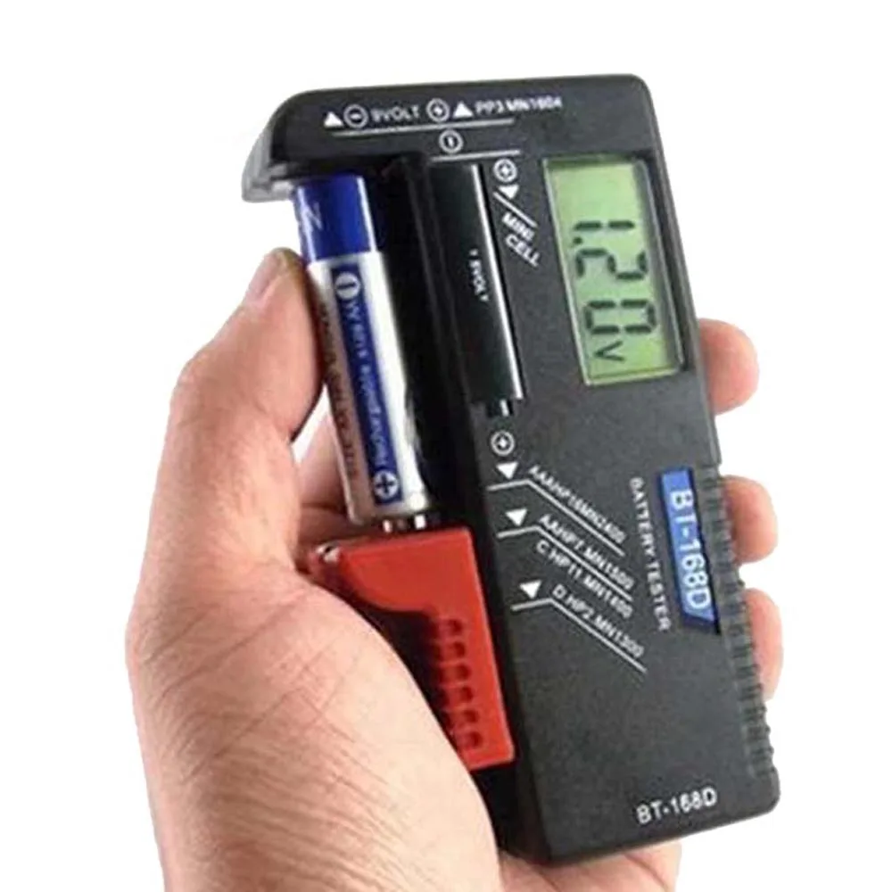 Две модели аккумуляторов с цифровым ЖК дисплеем и указателем 1 5 9 в|Тестеры