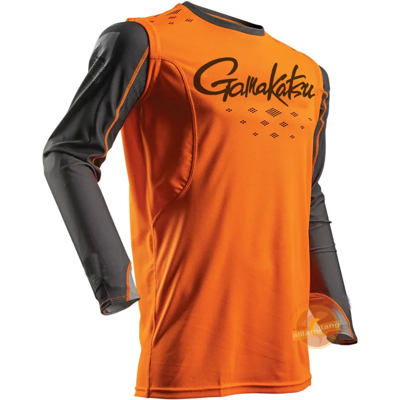 

2021 Gamakatsu Professional Hiking Climbing Clothes Fishing Anti UV Anti Mosquit Breathable Quick-drying Homme Fishing Shirt
