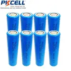 Перезаряжаемые батареи ICR18650 3,7 в Liion, ICR18650 2600 мАч 18650, плоский верх, без защиты фонарь, светодиодных фонарей, электронной сигареты, 8 шт.