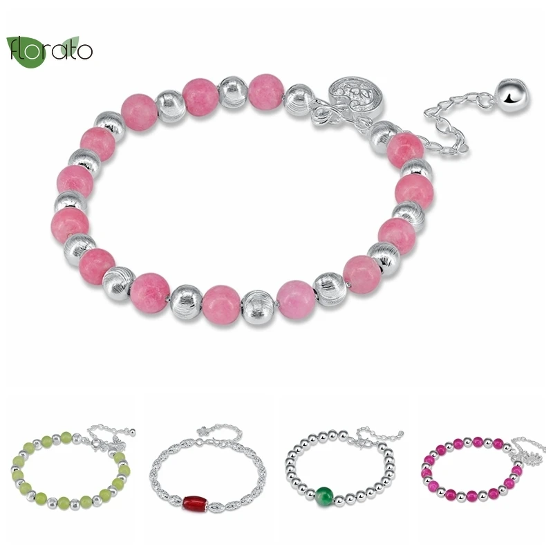 

YUXINTOME 925 Sterling Silver Original Design Bracelet for Women Ethnic Style Zircon Jewelry Fashion Mom Adjustable Bracelet U45