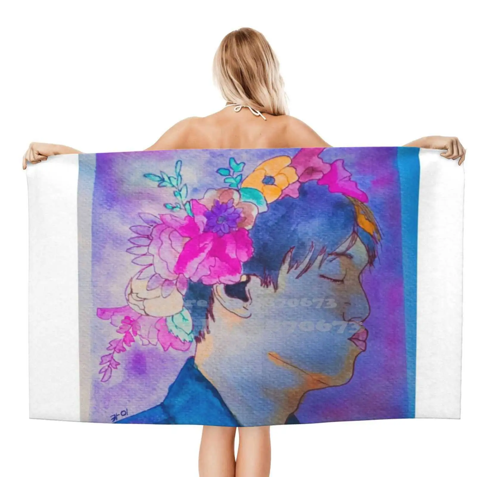 Кай из группы Exo пользовательские мягкие полотенца для ванной комнаты дома и