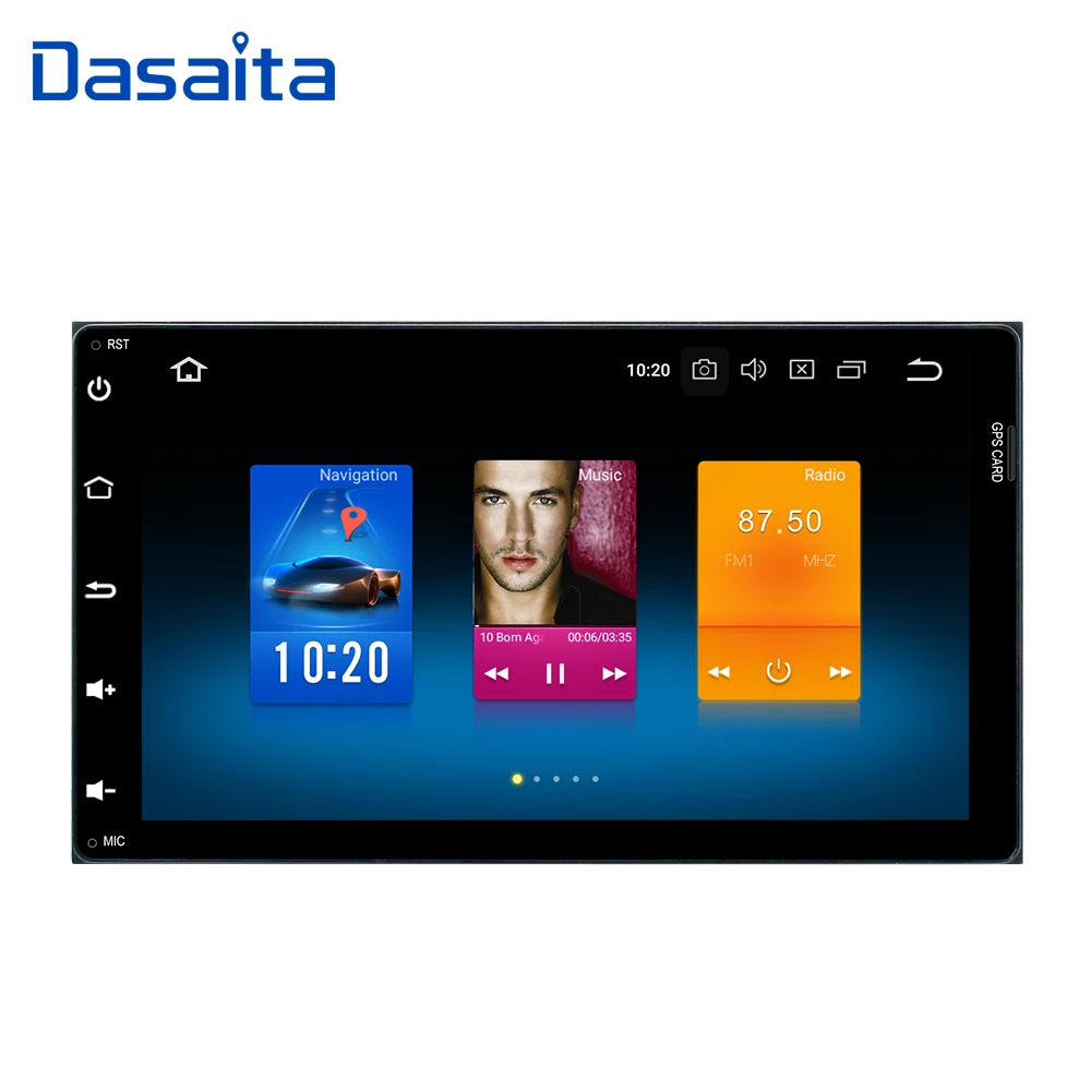 Dasaita " Android 9,0 автомобильный dvd-плеер для Toyota Corolla Auris Fortuner с восьмиядерным 4G+ 32G авто радио мультимедиа NAVI
