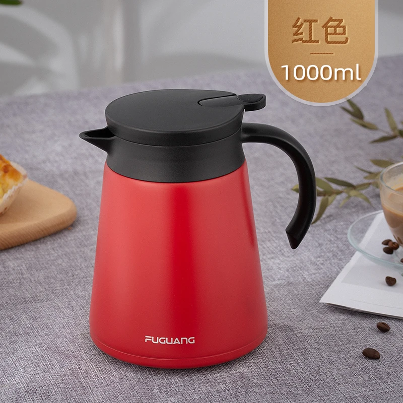 

Stainless Steel Insulated Water Pot 1000ML Coffee Tea Thermal Flask Vacuum Flask Hot Cold Insulating Hot Water Bottle DA60BWH