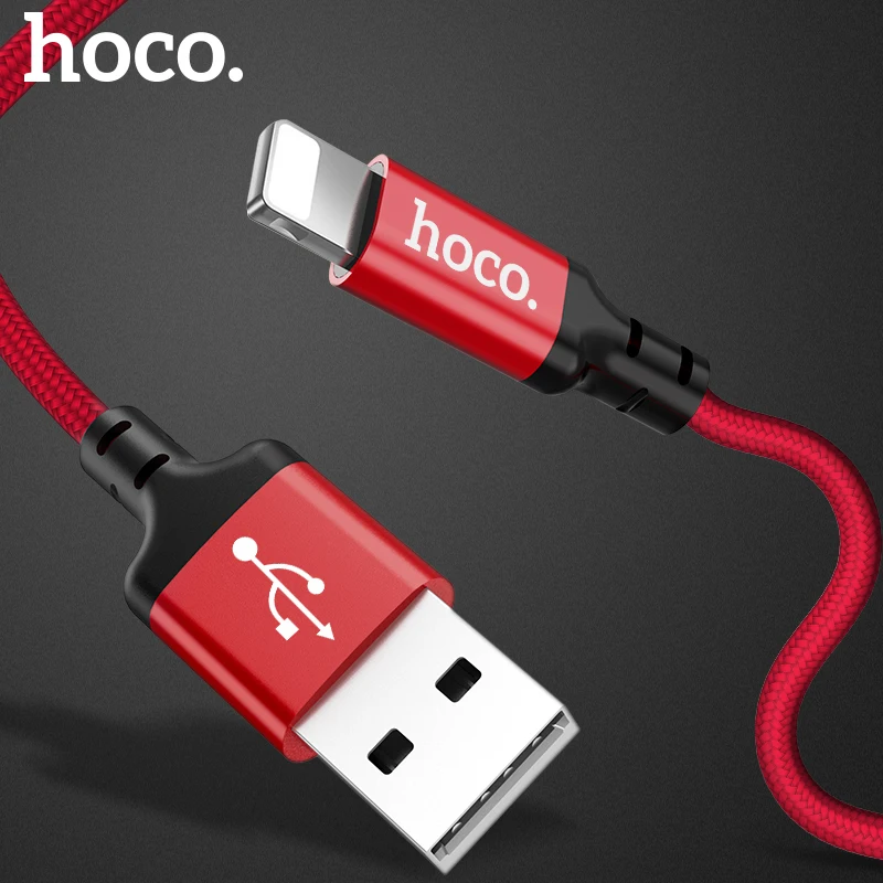 HoCo USB Cable for iPhone 14 Plus 11 pro max Xr X Xs 8 7 6 plus iPad 2A Fast Charging Cable Cord Mobile Phone Data Cable 1m 2m images - 6