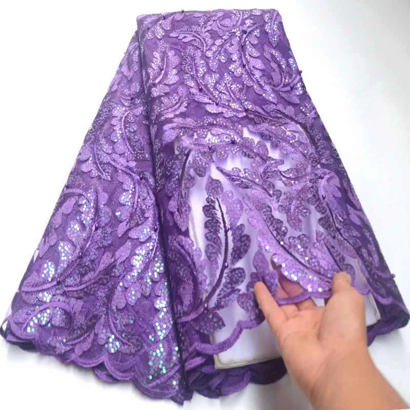 Высококачественная французская кружевная ткань с бисером новейшая из органзы