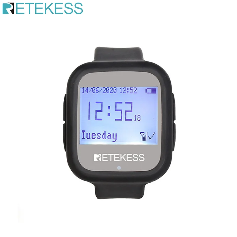 Retekess TD106 часы приемник для беспроводной системы вызова официанта пейджер