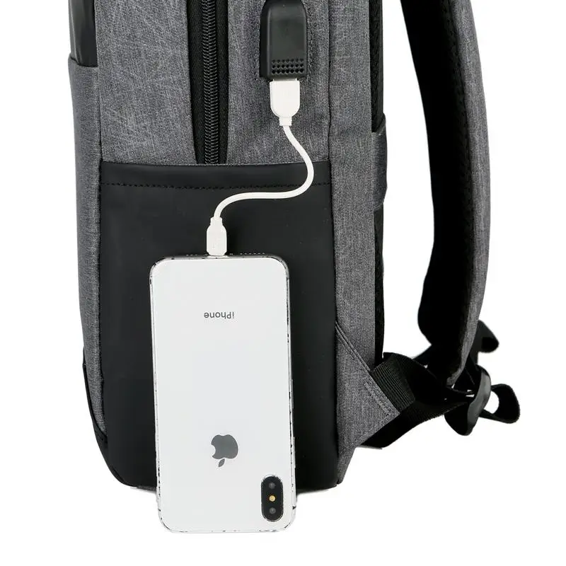

Men Multifunction Backpack 15.6\" Inch Laptop Usb Charging Geometric Patterns Backpacks Waterproof Schoolbag Business Travel Bag