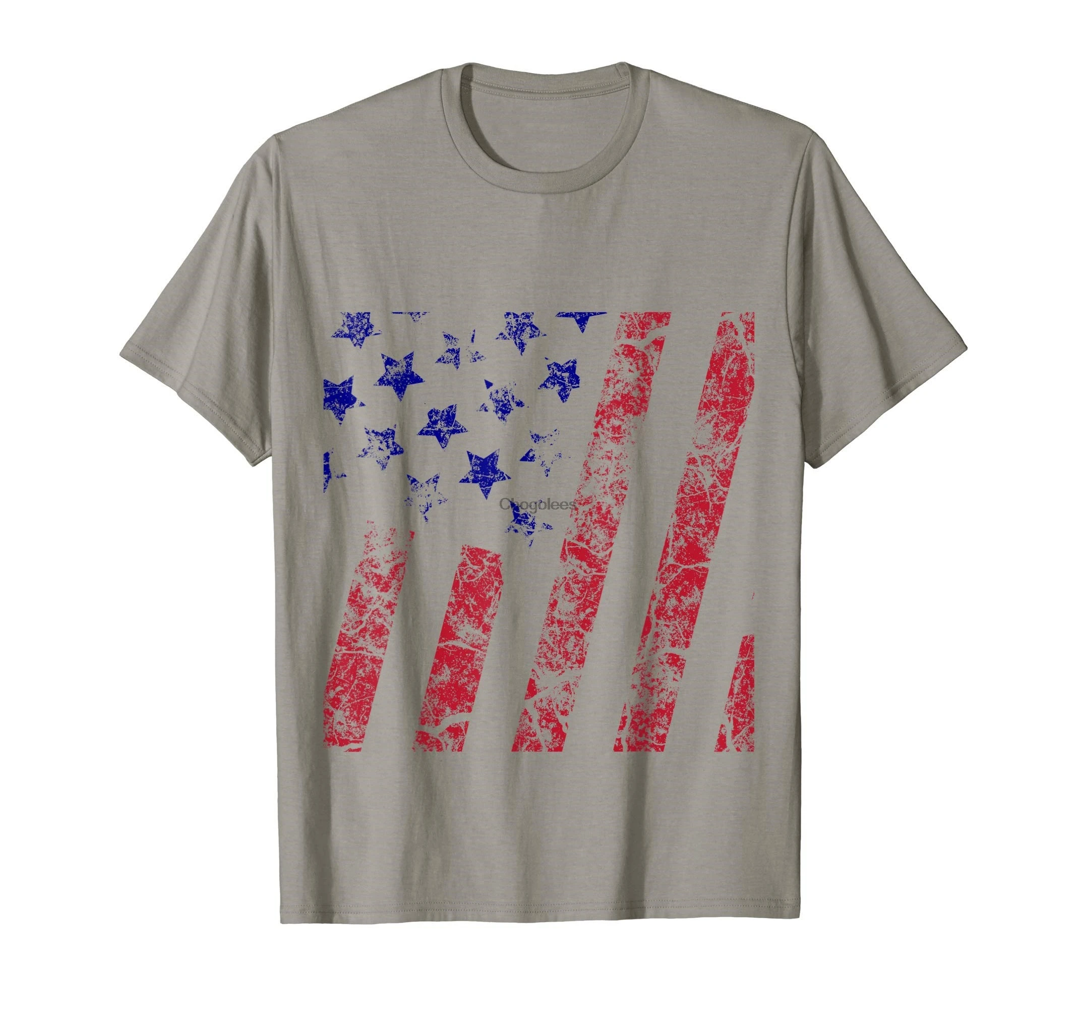 Футболка из потертого материала с американским флагом для мужчин и женщин |