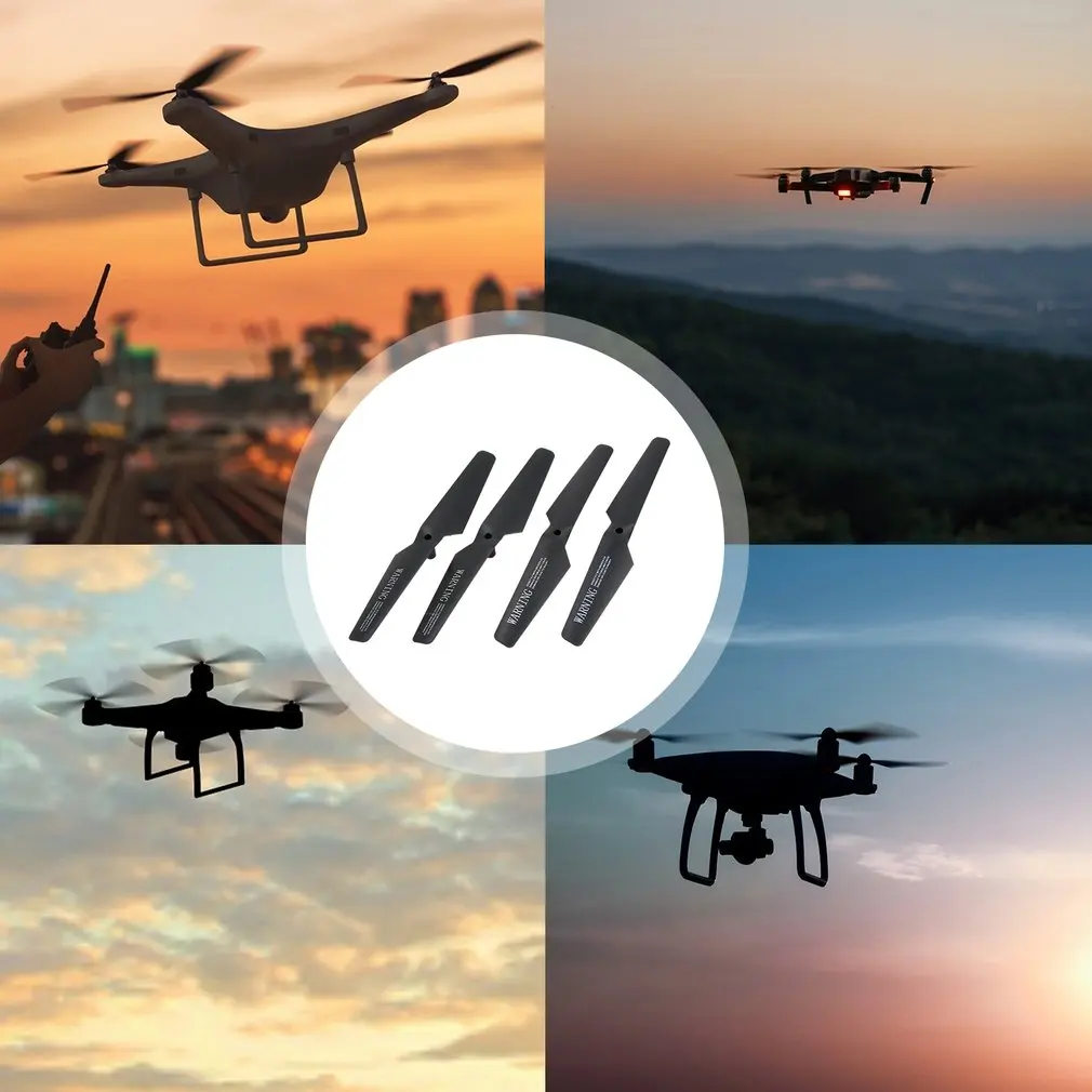 2 пары пропеллеров CW/CCW лопасти для радиоуправляемого дрона Syma X5C квадрокоптера