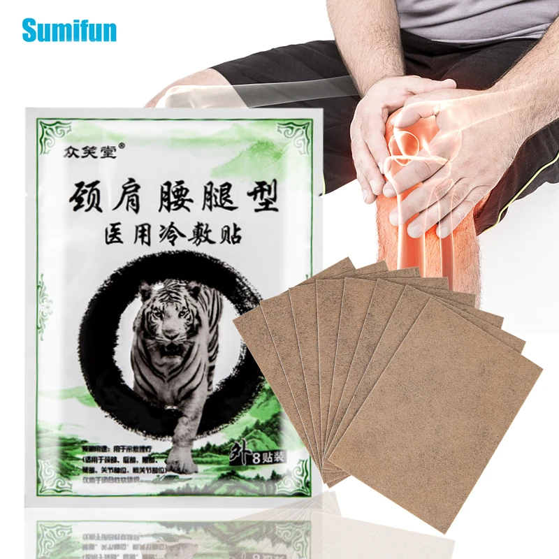 

40pcs White Tiger Balm Neck and Shoulder Creatina Back Pain Patch Muscle and Joint Pain Patches Knee Arthritis Medical Plaster