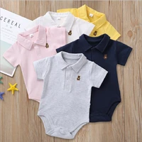 newborn baby jumpsuit 2021 summer fashion solid color 5 colors romper boy baby girl baby newborn clothes 0 12 months