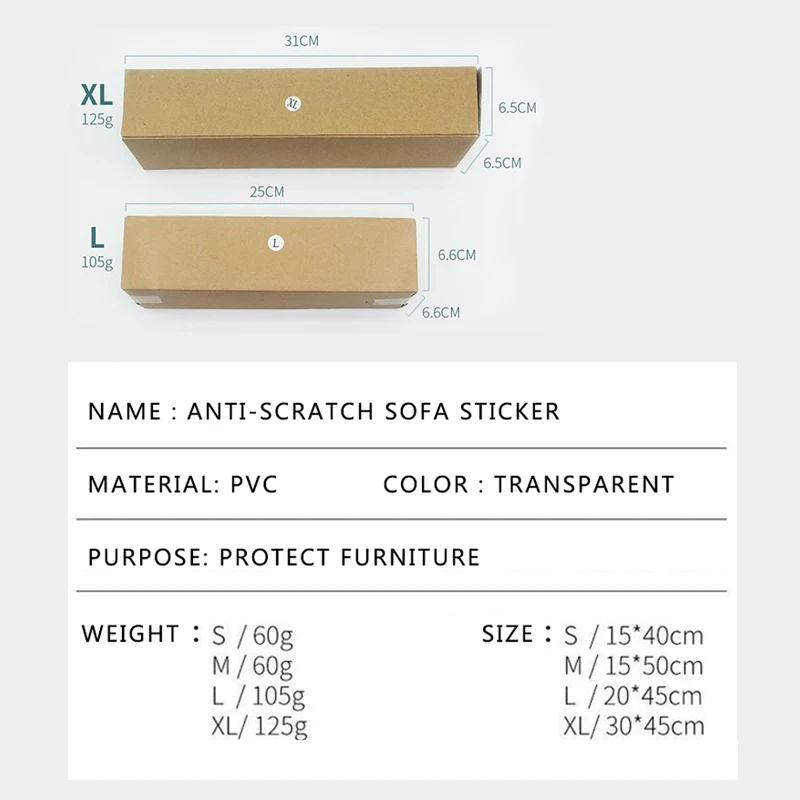 

4pcs Cat Scratch Guards Mat PVC Transparent Pet Anti-Scratch Sofa Safety Scratcher Paw Pads For Cats Dogs Training Pet Products