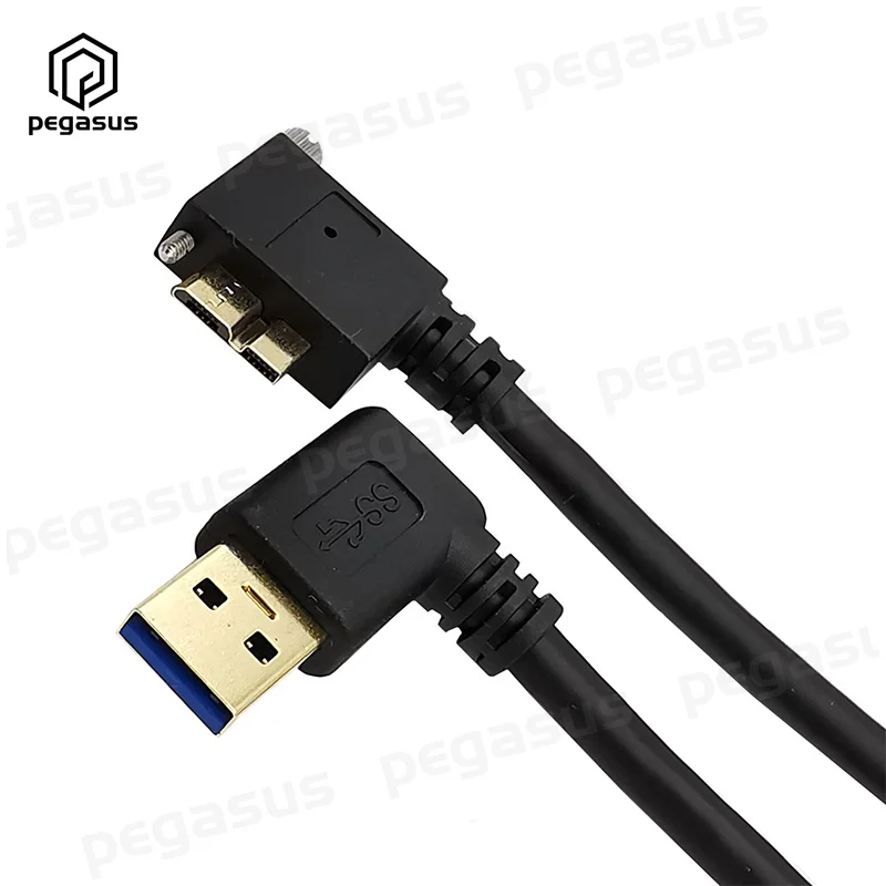 5 Гбит/с позолоченный 25 см USB 3 0 Micro B папа левый/правый угол для A кабель |
