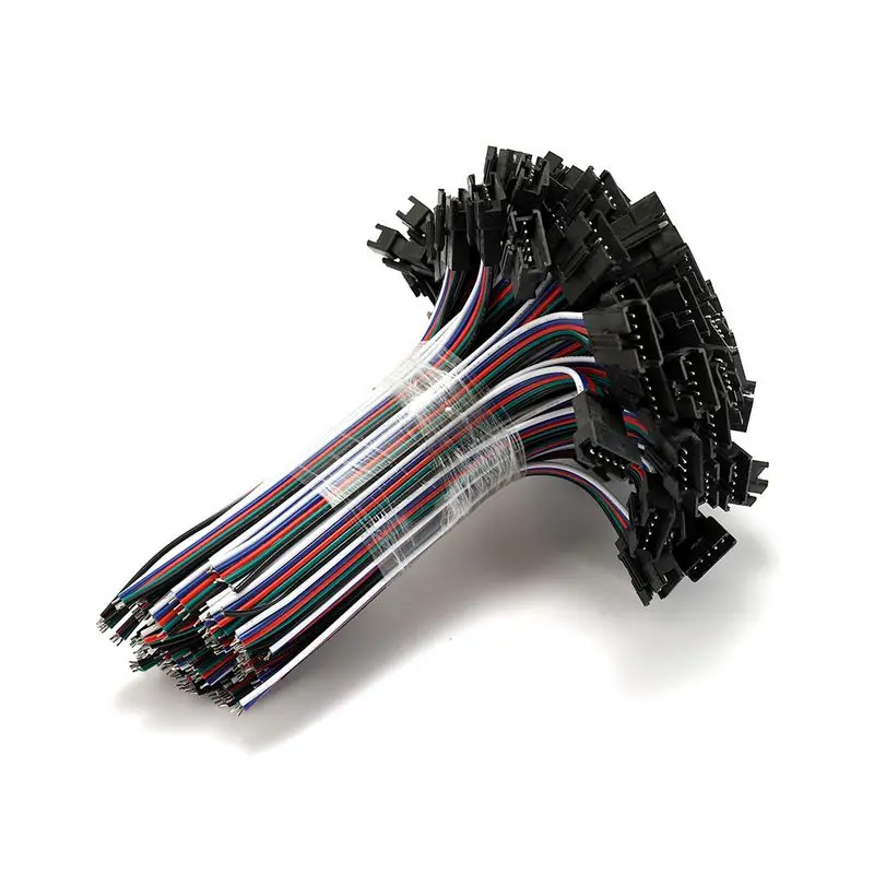 200 пар 2 3 4 5-контактный 22AWG RGB RGBW SM Женский штекер кабель для светодиодной ленты