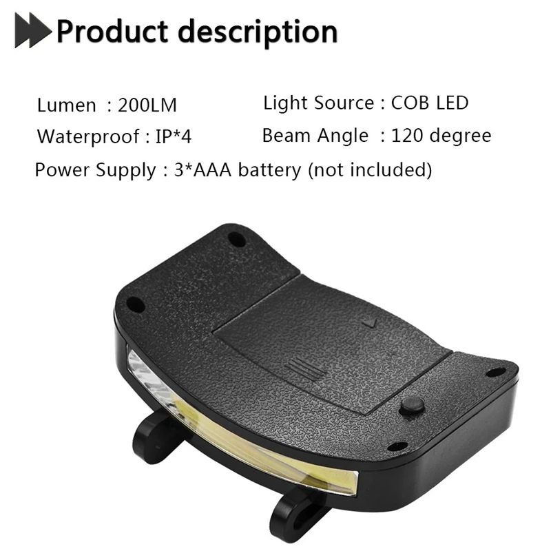 Зажим на крышсветильник колпасветильник свет Cob колпачок козырек батарейках