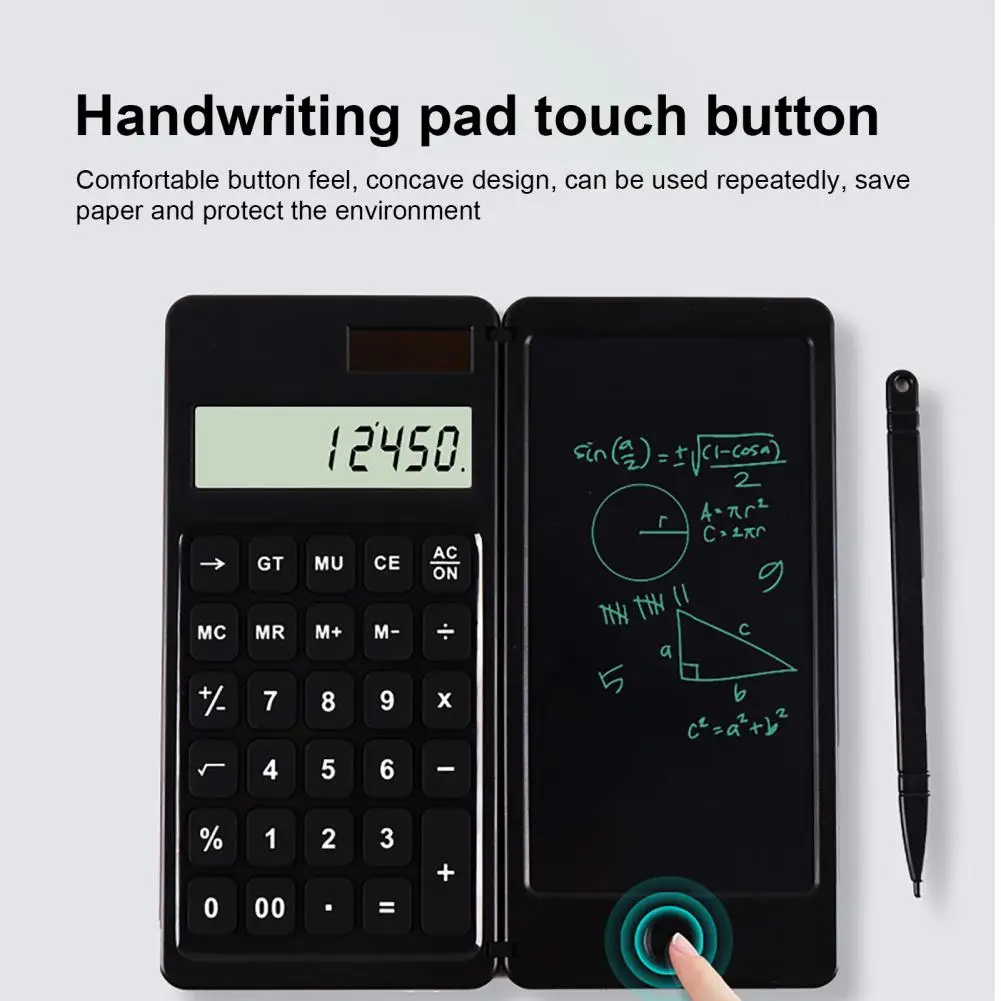 Foldable High-quality with Stylus Calculator Digital Writing Tablet Eye Protection for Children | Calculators