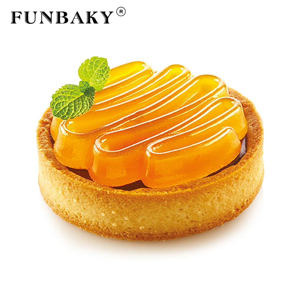 FUNBAKY 8 Cavity 3D Silicone Cake Mold Baking Tools DIY Mousse Dessert Bakeware Cooking Decorating Moulds | Дом и сад