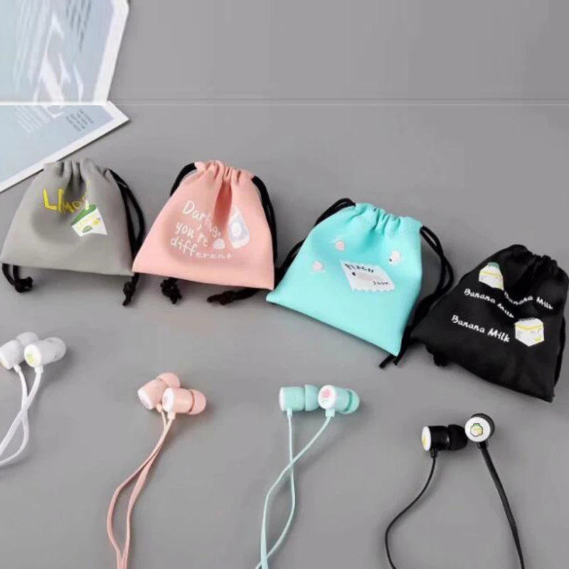 3 5 мм летние наушники с фруктами в ухо милые микрофоном красивой мультяшной