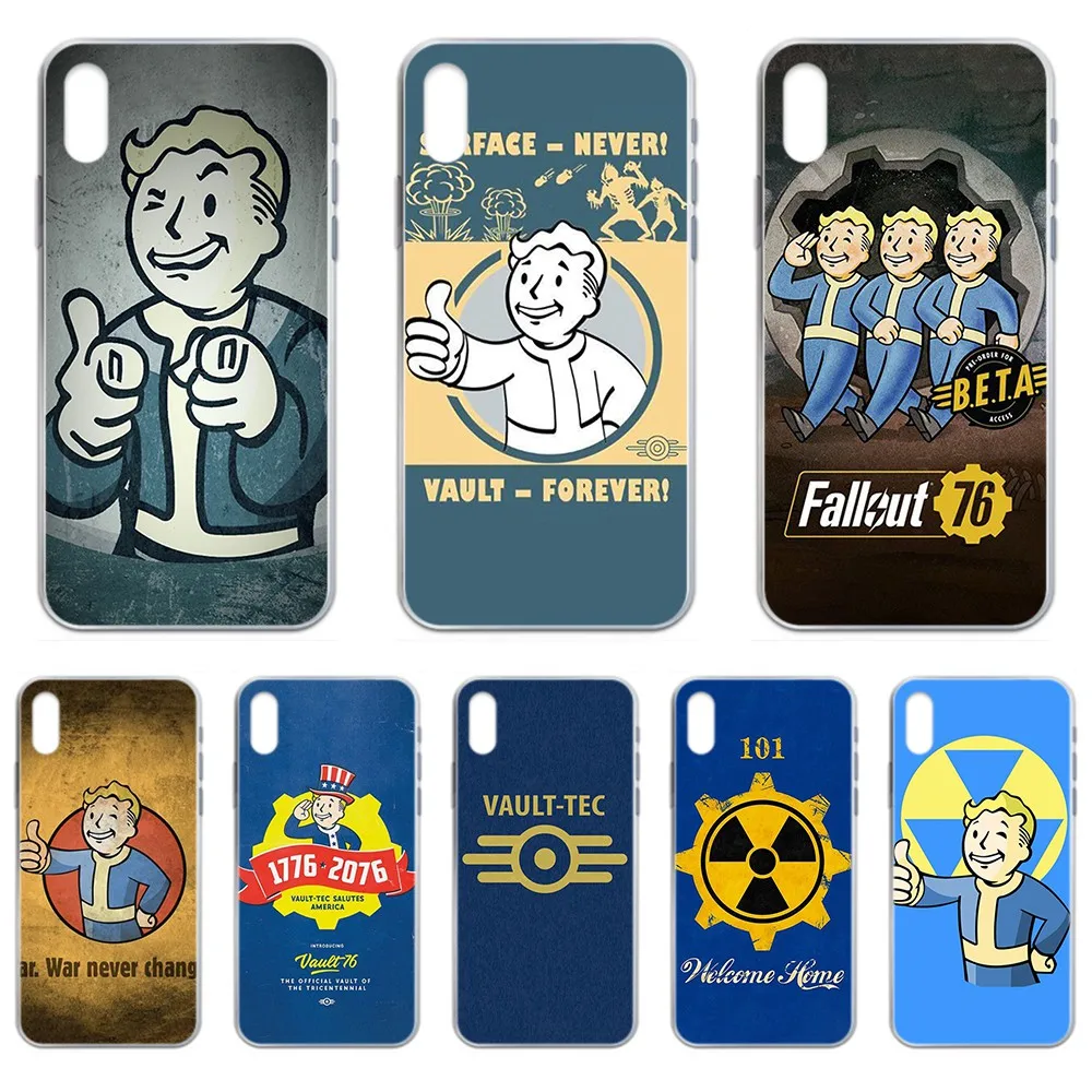Чехол для телефона Fallout 4 Vault boy из ТПУ прозрачный чехол iphone 4S 5 5C 5S 6 6S PLUS 7 8 X XR XS 11 PRO SE