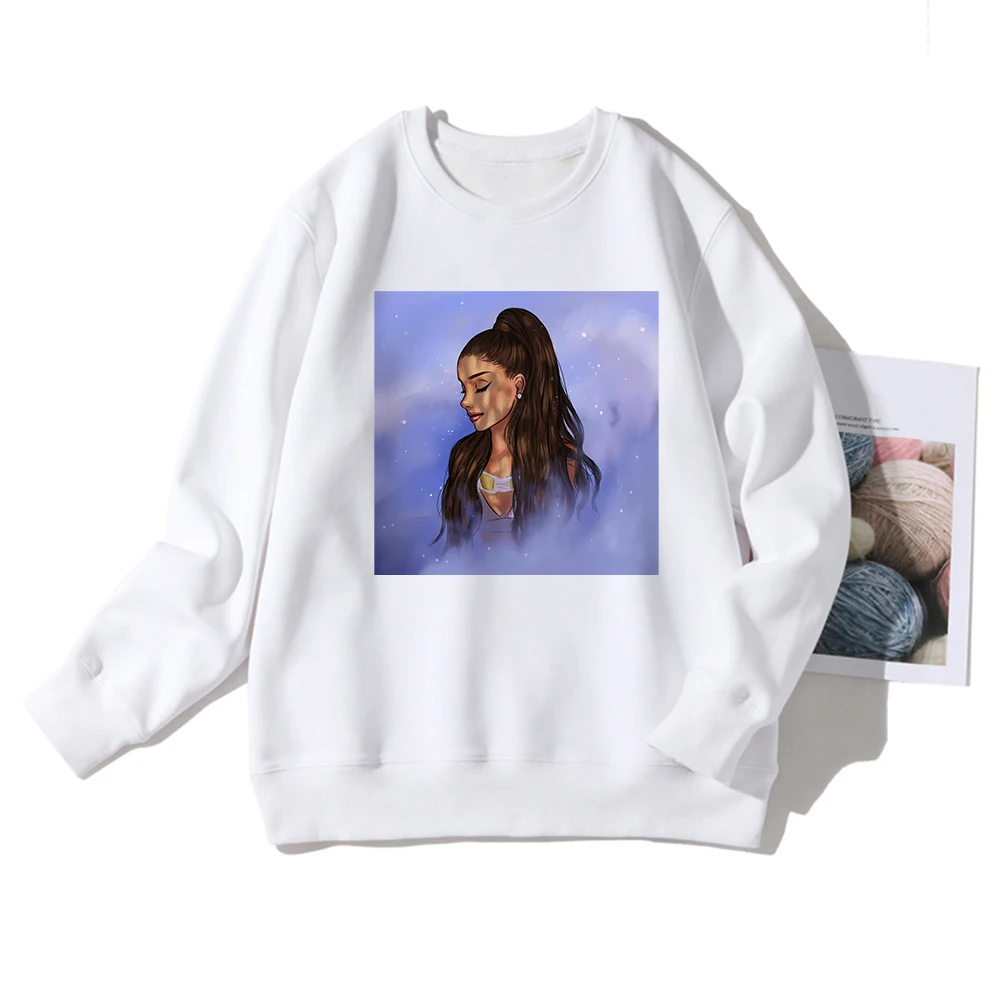 

Ariana Grande Sweatshirt Women Clothes Sudadera Mujer Gothic Streetwear Harajuku Y2K Long Sleeve Hoodies Crewneck The Comfy