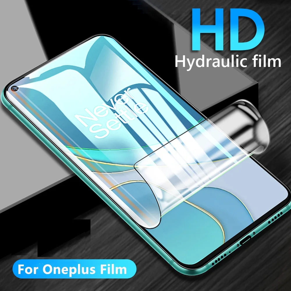 

Экран для Oneplus 8T, 7T, 6T, 5T, 7 6 5 защитный гидрогель пленка для Oneplus Nord N100 N10 5G Экран протектор