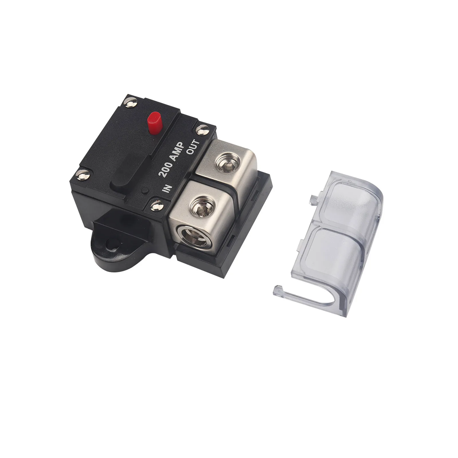 

200A DC12-24V Circuit Breaker Waterproof Car Audio Inline Circuit Breaker Manual Fuse Holder Inverter for Car Motor Marine Boat
