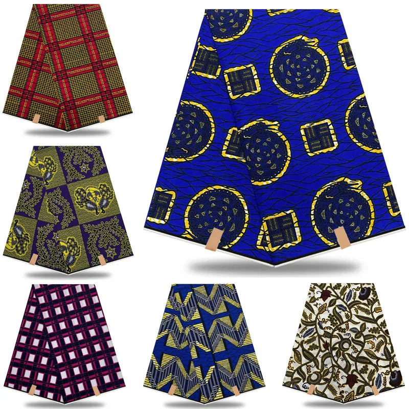 100% хлопок настоящий оригинальный африканский восковой принт Анкары ткань