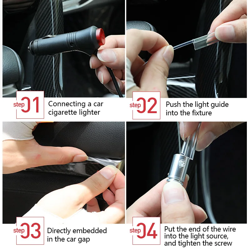 New 6M RGB Fiber Optic Atmosphere Lamps 8 lamp source Car Interior Ambient Light Decorative Dashboard Door App Control for Audi
New 6M RGB Fiber Optic Atmosphere Lamps 8 lamp source Car Interior Ambient Light Decorative Dashboard Door App Control for Audi