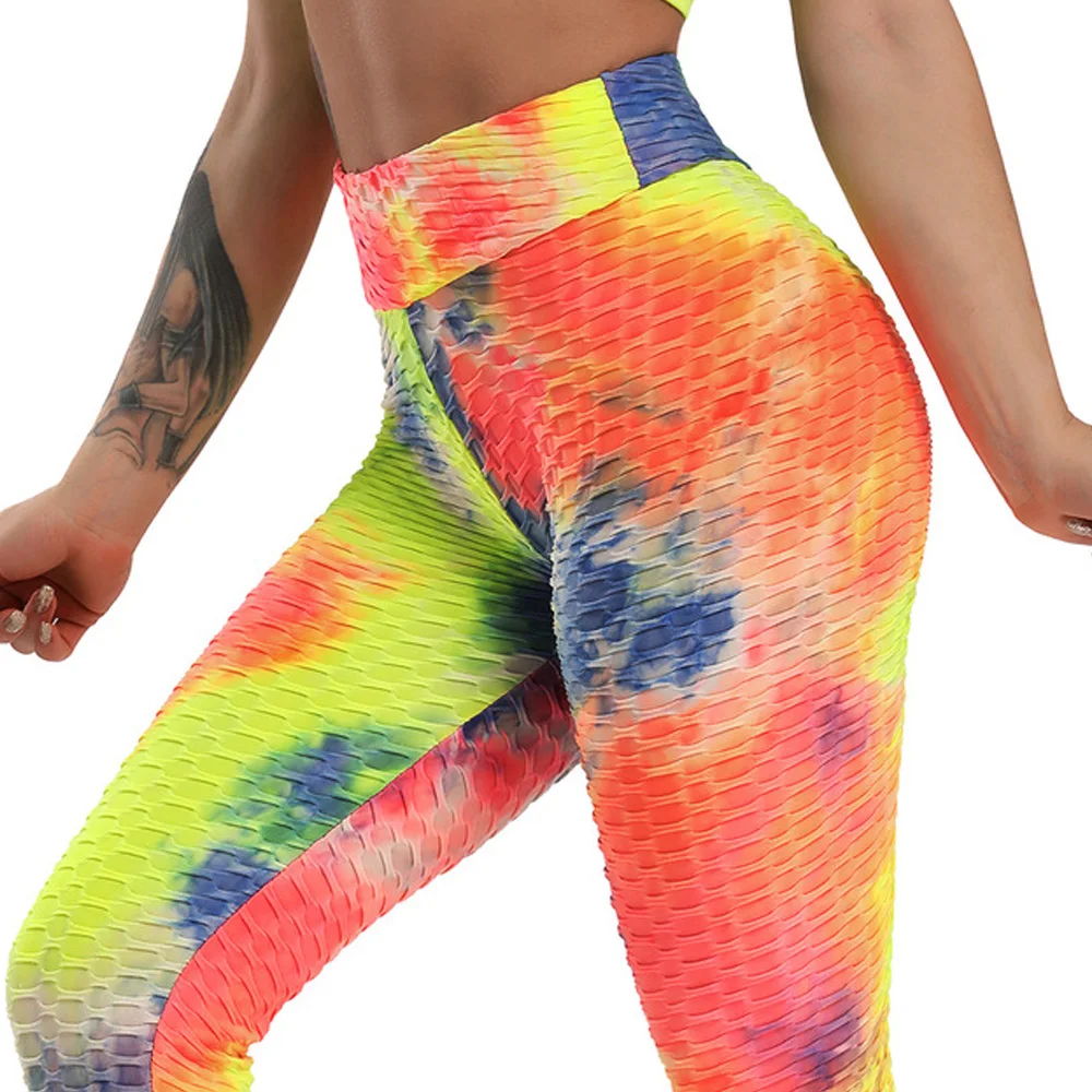 

Women Yoga Leggings High Quality Push Up Elastic Workout Scrunch Booty High Waist Gym Clothing Running Tights Plus Size Pants