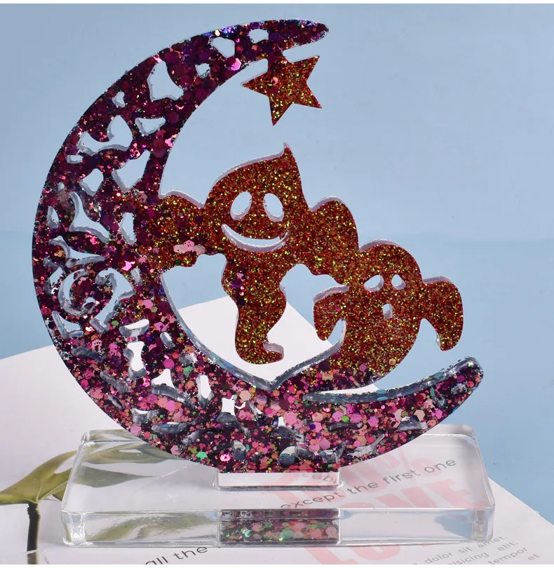 Сделай сам с украшением в виде кристаллов силиконовые формы замок призрак