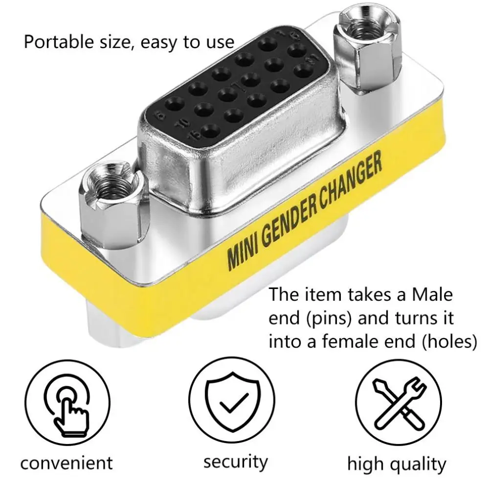 Переходник для разъема VGA HD15 Pin с новым женским и разъемами|Кабели VGA| |